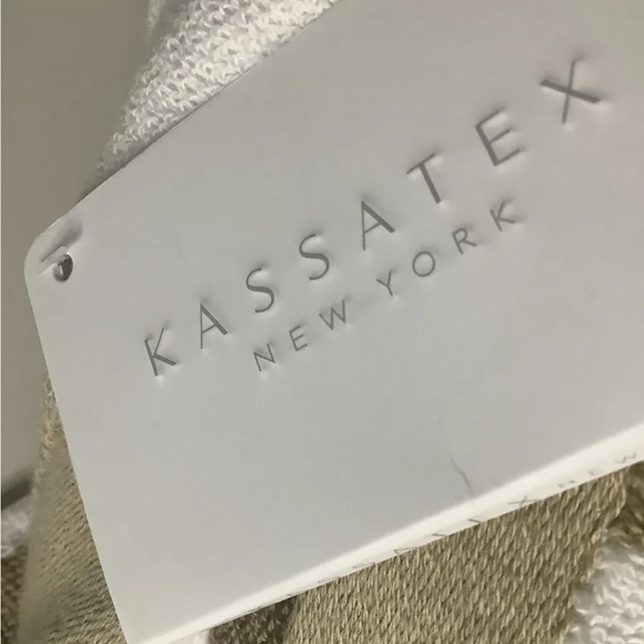 Kassatex Cabana Stripe Beach Towels-Sand 40X70 NWT - Picture 5 of 5